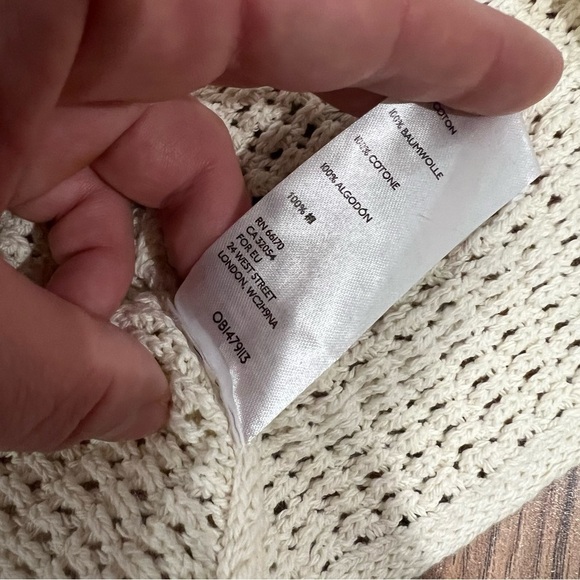 NWT Free People June Fauxchet Chrochet Sweater Halter Top - Picture 8 of 11